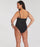woman wearing black swimsuit