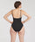 woman wearing black swimsuit