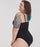 woman wearing a black swimsuit